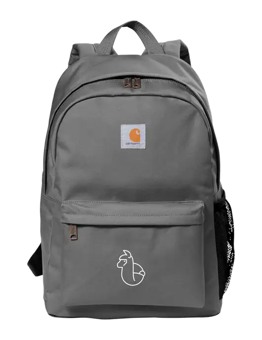 Carhartt Grey Canvas Backpack w/Alpac Logo