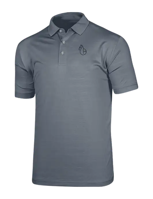 Callaway Vibrant Light Grey Ventilated Polo w/Alpac Logo