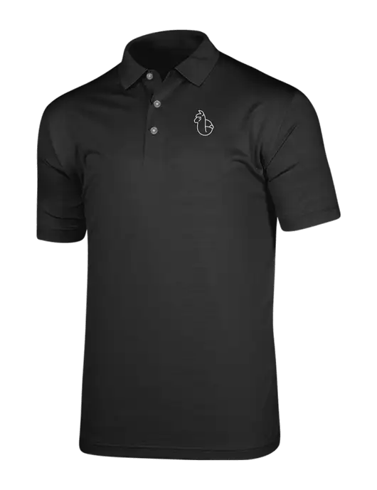 Callaway Vibrant Black Ventilated Polo w/Alpac Logo