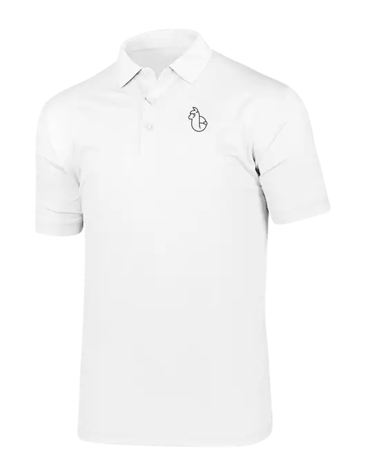 Callaway Vibrant Bright White Ventilated Polo w/Alpac Logo