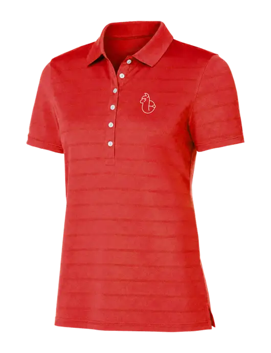 Callaway Womens Red Ventilated Polo w/Alpac Logo