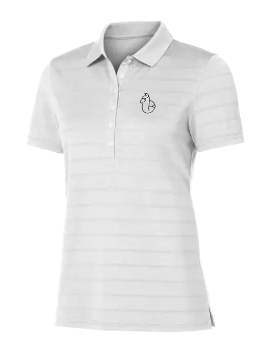 Callaway Womens Bright White Ventilated Polo w/Alpac Logo