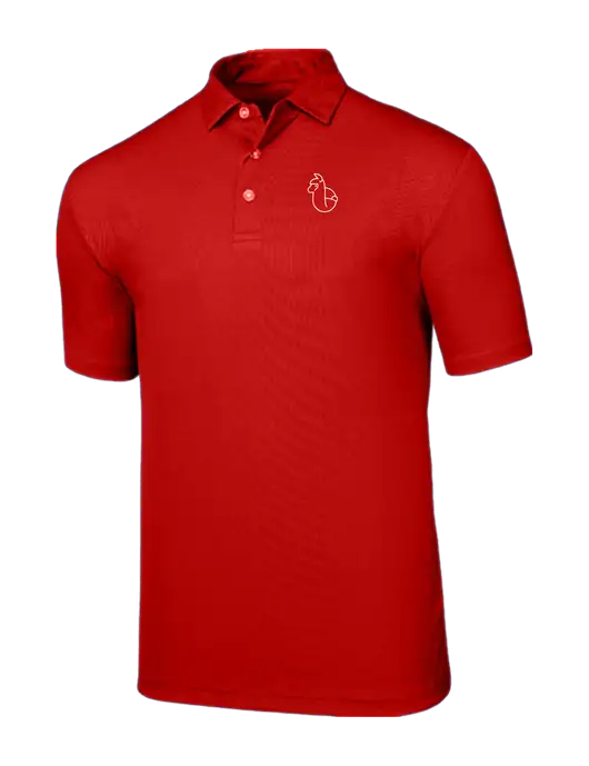 Callaway Birdseye Red Polo w/Alpac Logo