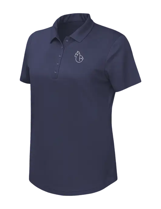Callaway Womens Birdseye Navy Polo w/Alpac Logo