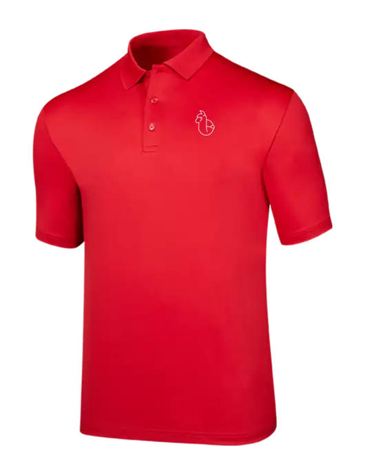 Callaway Opti-Dri Red Chev Polo w/Alpac Logo