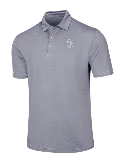 Callaway Navy Fine Line Stripe Polo w/Alpac Logo