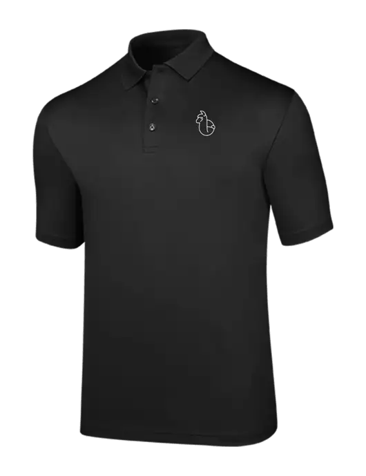 Callaway Opti-Dri Black Chev Polo w/Alpac Logo