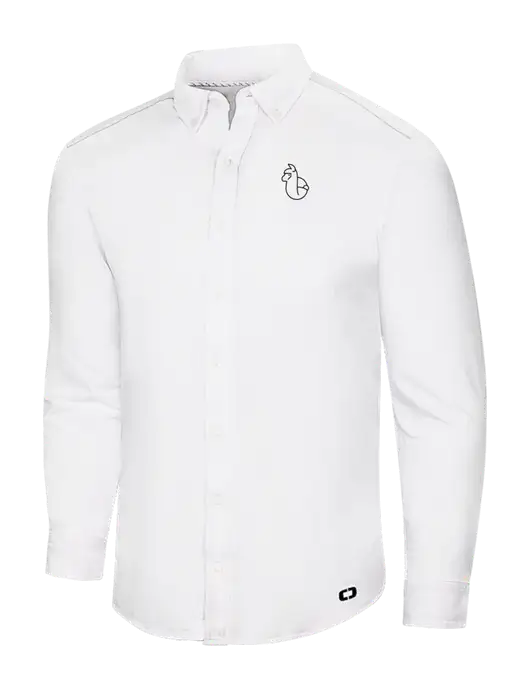 OGIO Bright White Modern Code Stretch Button-Up Shirt w/Alpac Logo