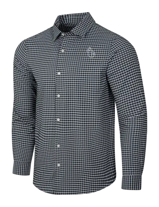Dark Grey/White City Stretch Shirt w/Alpac Logo