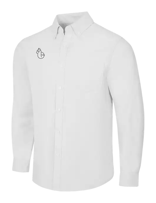 White SuperPro Oxford Shirt w/Alpac Logo