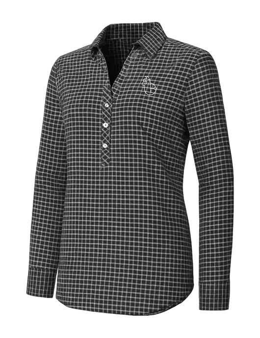 Womens Dark Grey/White City Stretch Shirt w/Alpac Logo