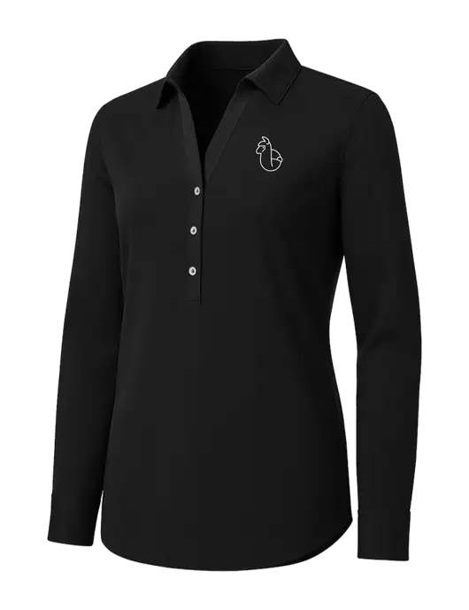 Womens Black City Stretch Shirt w/Alpac Logo