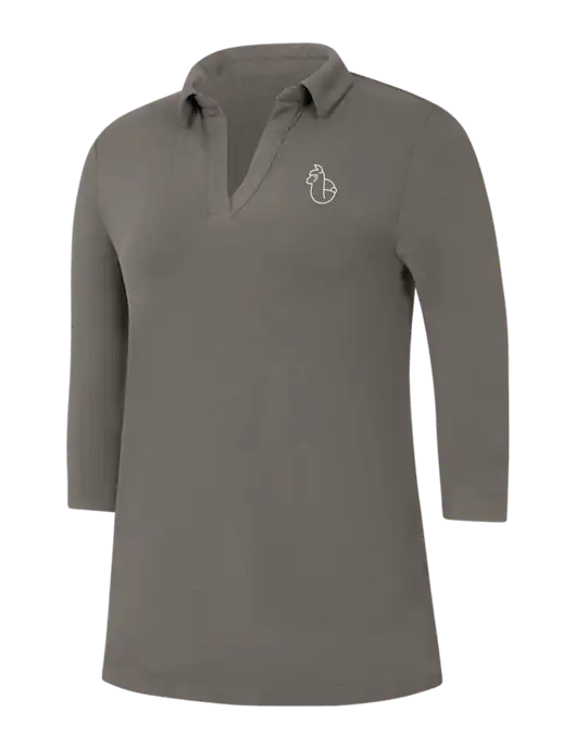 Womens Dark Grey Luxe Knit Tunic w/Alpac Logo