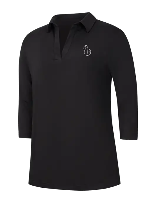 Womens Black Luxe Knit Tunic w/Alpac Logo