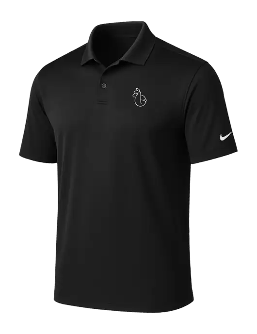 NIKE Black Victory Solid Polo w/Alpac Logo