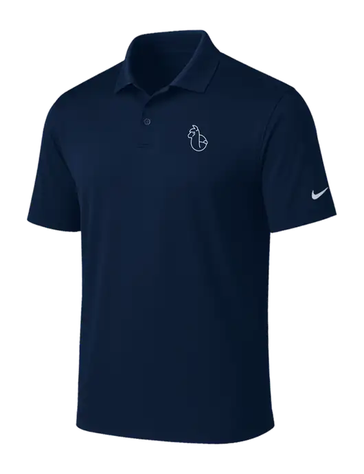 NIKE Navy Victory Solid Polo w/Alpac Logo