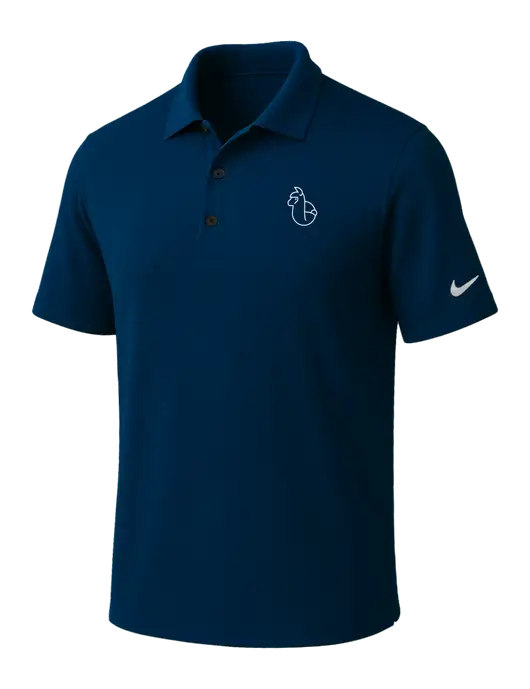 NIKE Navy Dri-Fit Micro Pique Polo w/Alpac Logo