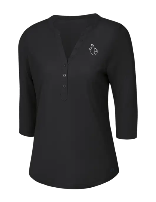 OGIO Blacktop Jewel Henley w/Alpac Logo
