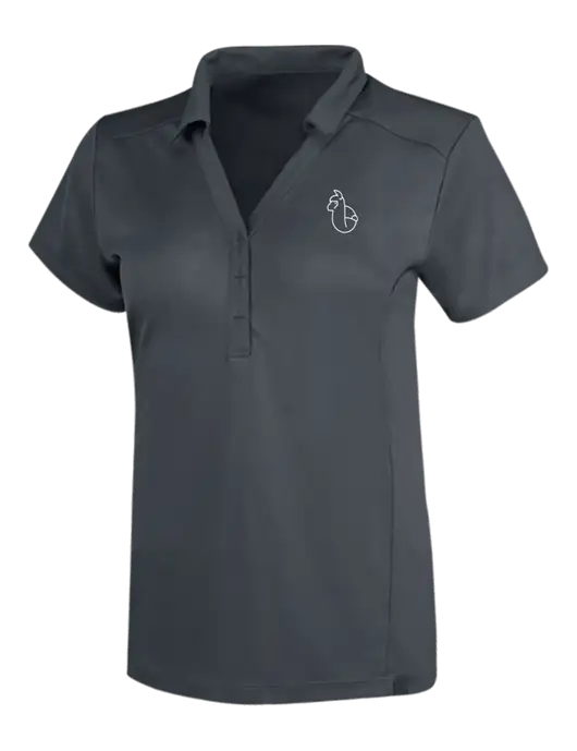 OGIO Dark Grey Womens Framework Polo w/Alpac Logo