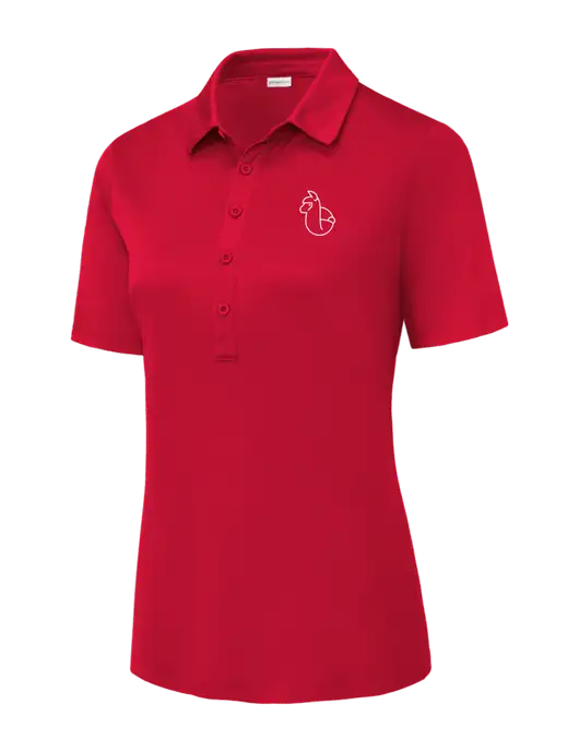 True Red Womens Posi-UV Pro Polo w/Alpac Logo