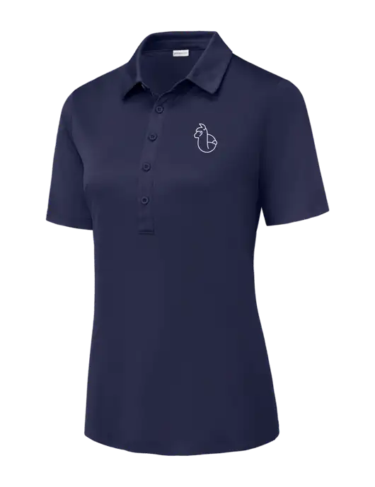 True Navy Womens Posi-UV Pro Polo w/Alpac Logo
