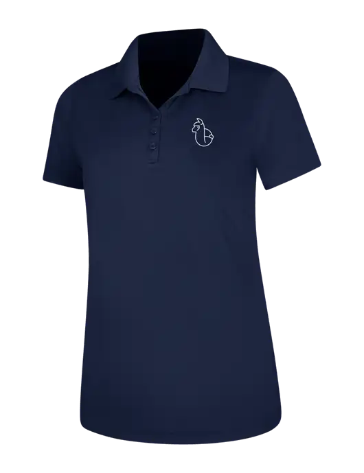 Dark Navy Womens Dry Zone UV Mesh Polo w/Alpac Logo