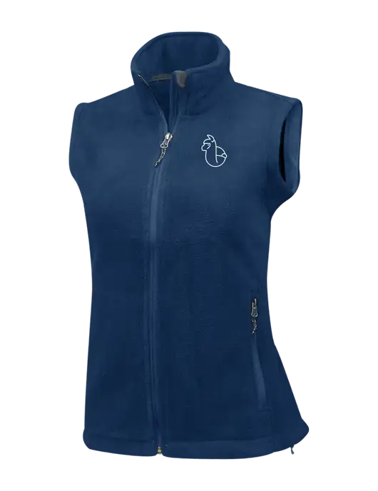 Navy Womens Fleece Vest w/Alpac Logo