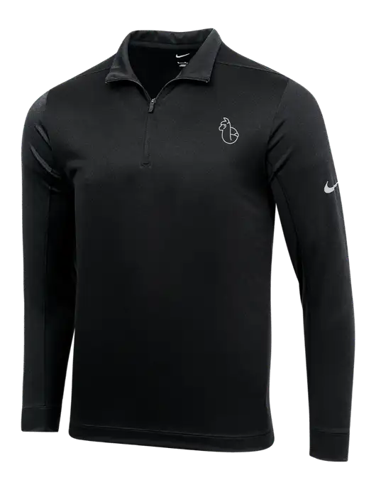 NIKE Black Dry 1/2 Zip Cover-Up w/Alpac Logo