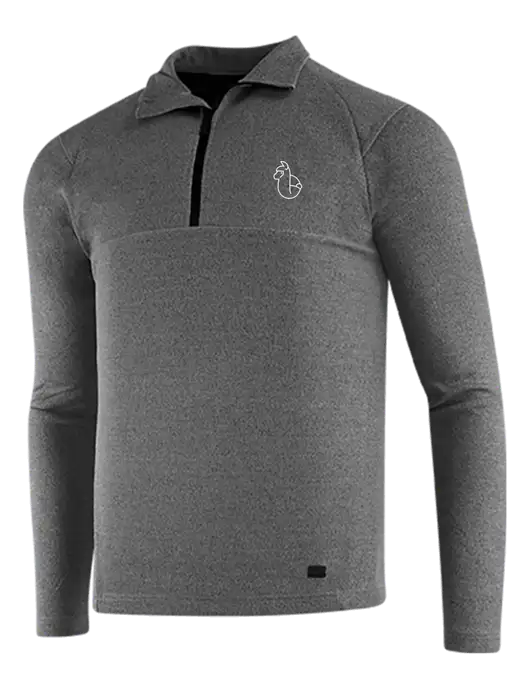 OGIO Dark Grey Heather Transition 1/4 Zip Pullover w/Alpac Logo