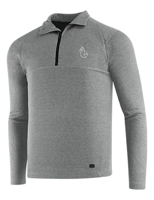 OGIO Petrol Grey Heather Transition 1/4 Zip Pullover w/Alpac Logo
