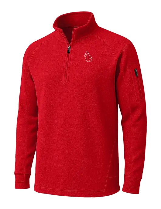 True Red Tech Fleece 1/4 Zip Pullover w/Alpac Logo