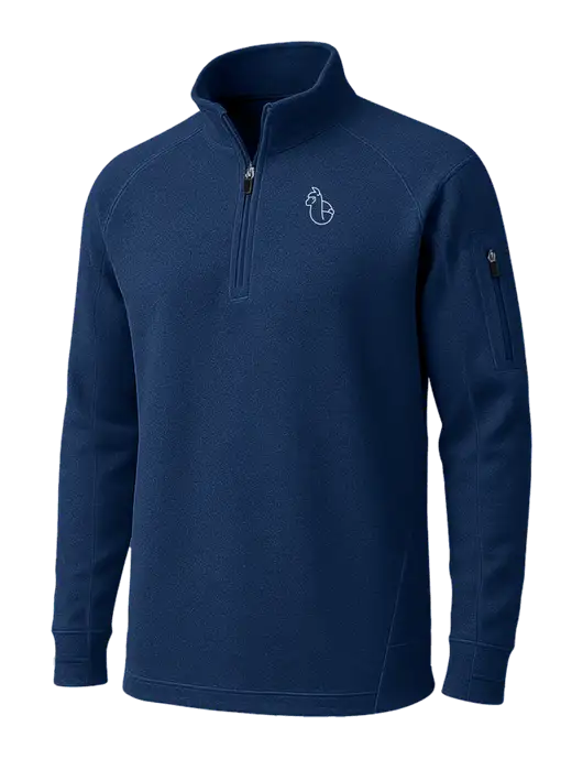 True Navy Tech Fleece 1/4 Zip Pullover w/Alpac Logo