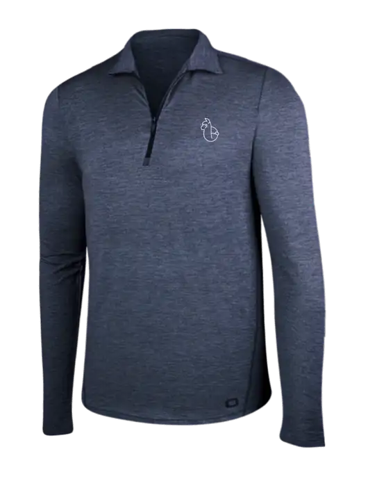 OGIO Blue Indigo Heather Endurance Force 1/4 Zip w/Alpac Logo