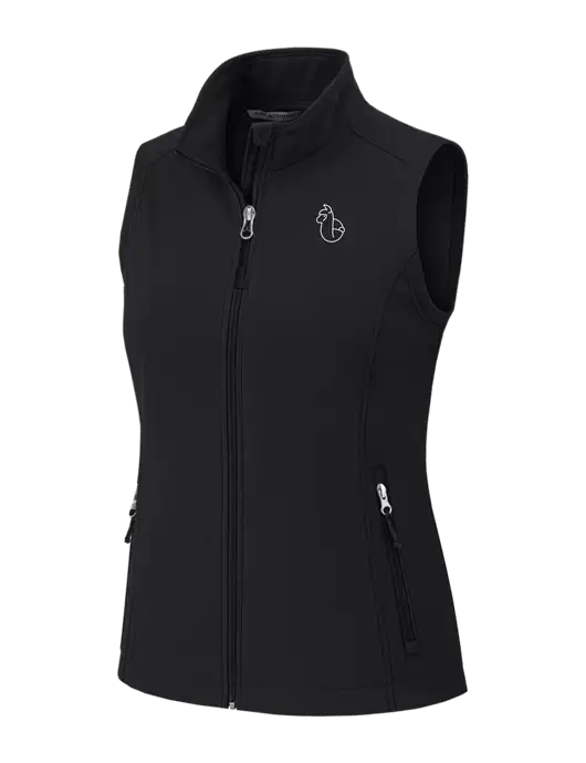 Black Womens Core Soft Shell Vest w/Alpac Logo