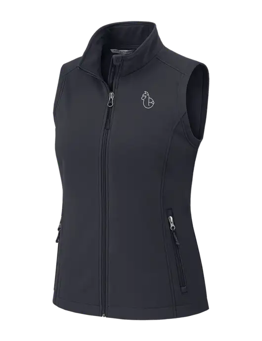 Charcoal Grey Womens Core Soft Shell Vest w/Alpac Logo