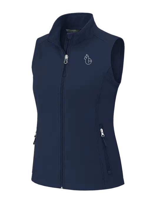 Navy Womens Core Soft Shell Vest w/Alpac Logo