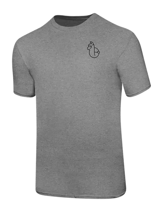 Ring Spun Light Heather Grey 4.5 oz T-Shirt w/Alpac Logo