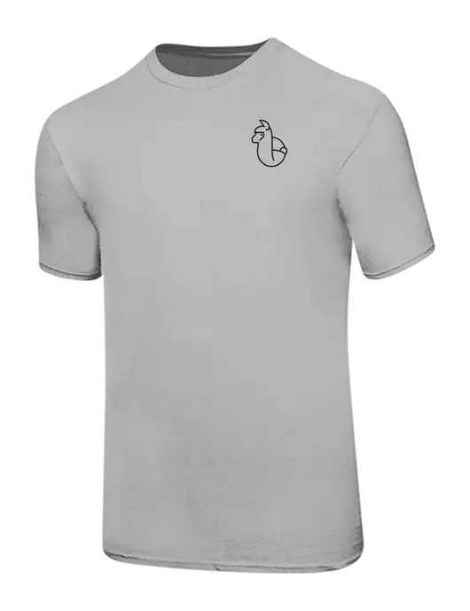 Ring Spun Silver 4.5 oz T-Shirt w/Alpac Logo