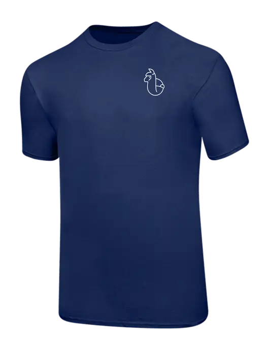 Ring Spun Navy 4.5 oz T-Shirt w/Alpac Logo