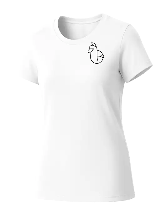 Womens Seriously Soft White T-Shirt w/Alpac Logo
