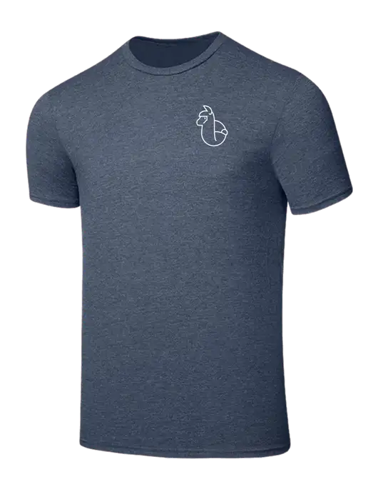 Seriously Soft Heathered Navy T-Shirt w/Alpac Logo