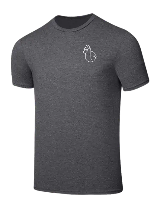 Seriously Soft Heathered Charcoal T-Shirt w/Alpac Logo