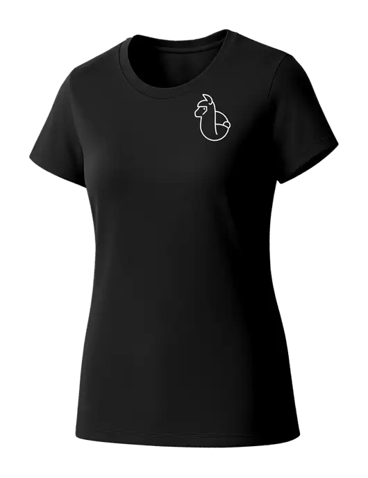 Womens Seriously Soft Black T-Shirt w/Alpac Logo
