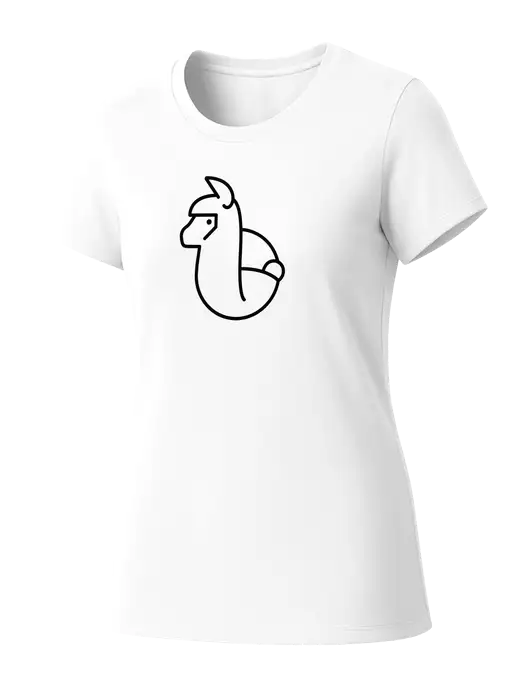 Womens Seriously Soft White T-Shirt w/Alpac Logo