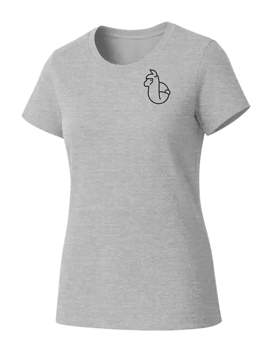 Womens Seriously Soft Light Heathered Grey T-Shirt w/Alpac Logo