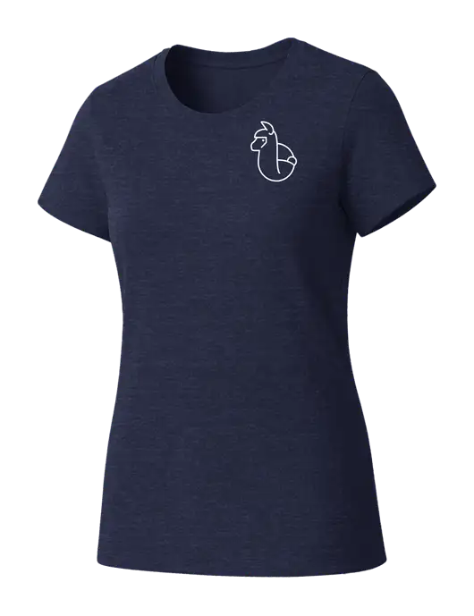 Womens Seriously Soft Heathered Navy T-Shirt w/Alpac Logo