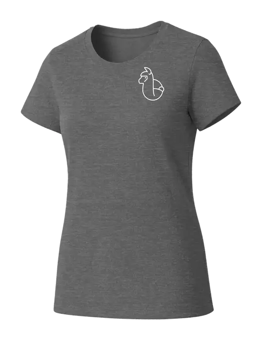 Womens Seriously Soft Grey Frost T-Shirt w/Alpac Logo