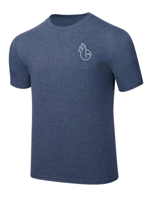 Simply Soft Navy Frost 4.5oz  Poly/Combed Ring Spun Cotton T-Shirt w/Alpac Logo