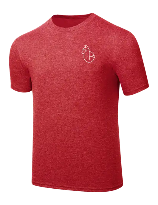 Simply Soft Red Frost 4.5oz  Poly/Combed Ring Spun Cotton T-Shirt w/Alpac Logo