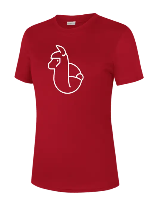  Womens Red PosiCharge Competitor Tee w/Alpac Logo